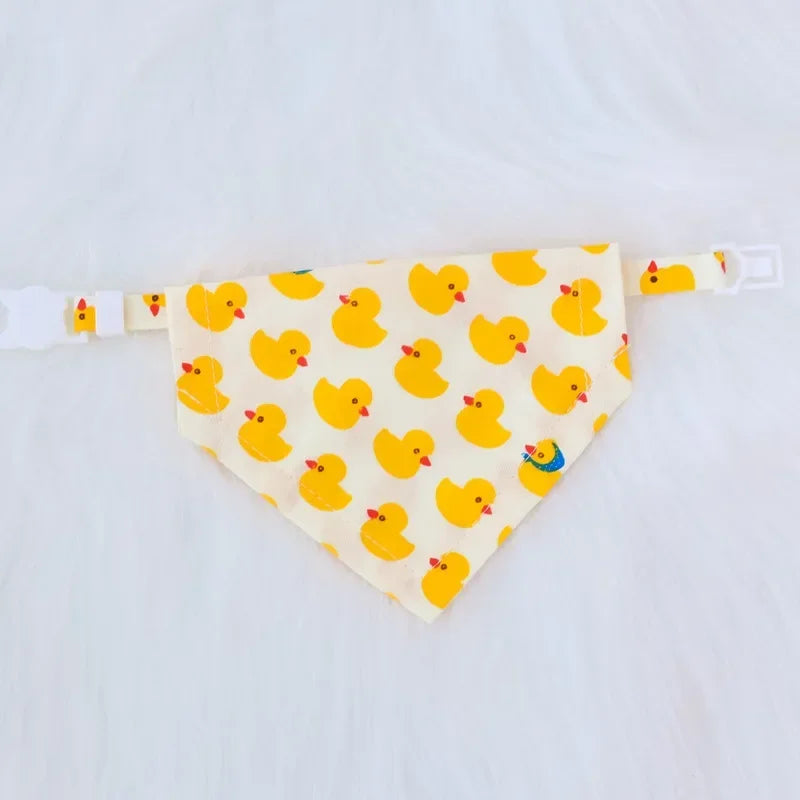 Fruit Printting Bandanas For Dog Small Cat Triangle Adjustable Scarf Dog Puppy Bandanas Pet Dog Soft Grooming Accessories