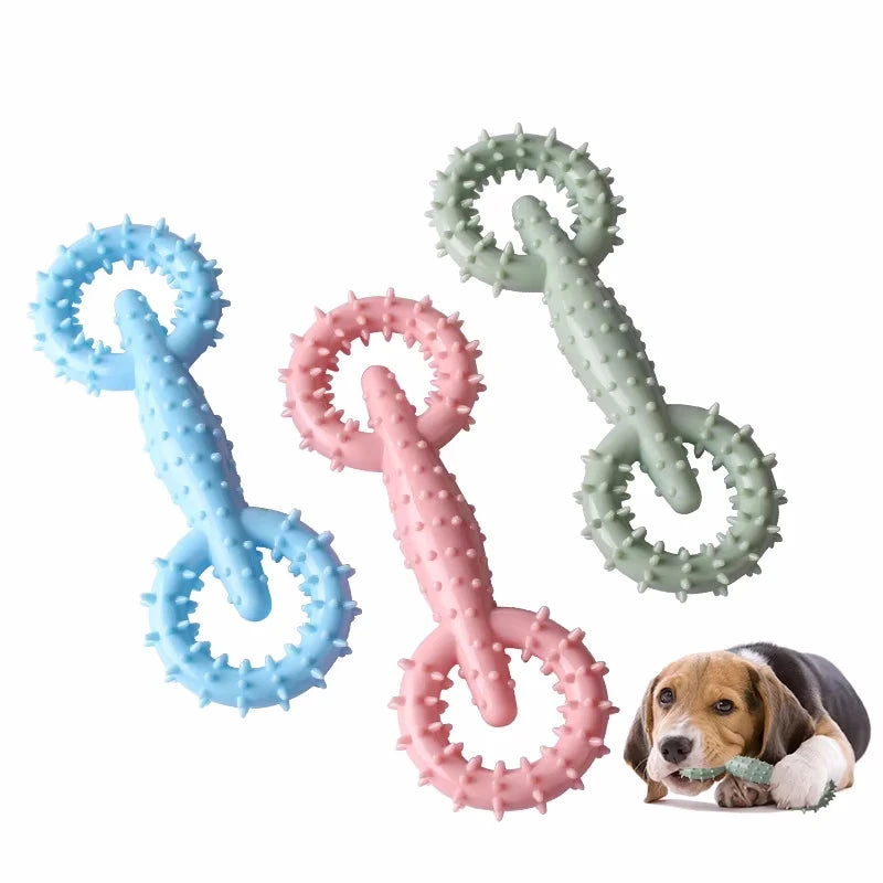 TPR Pet Dog Molar Toys for Cleaning Tooth Teeth Cleaning Pet Chewing Toys Rubber Bite-resistance Teeth Grinding Chewing Toy