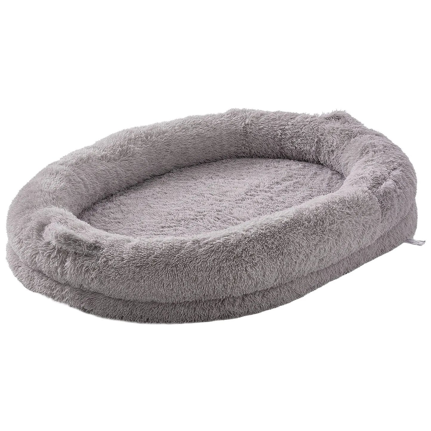 Human Dog Bed 72x48x10in Large Human Size Dog Bean Bed Washable PV Velvet