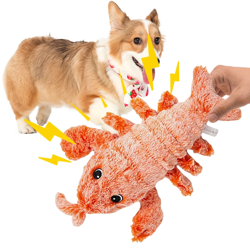 Moving Puppy Chew Toys Floppy Lobster Interactive Dog Toy Interactive Dog Toys To Keep Them Busy for Medium Dogs Teething