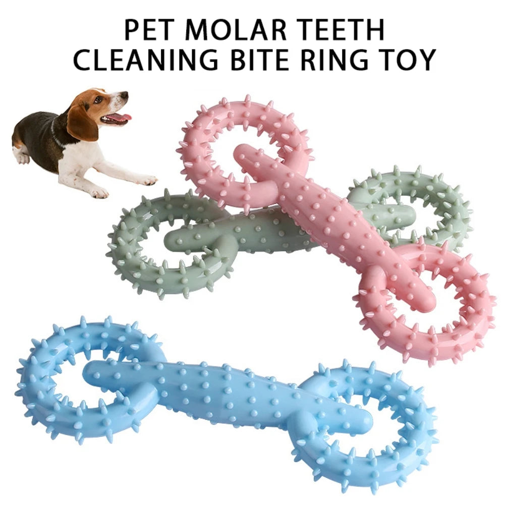 TPR Pet Dog Molar Toys for Cleaning Tooth Teeth Cleaning Pet Chewing Toys Rubber Bite-resistance Teeth Grinding Chewing Toy