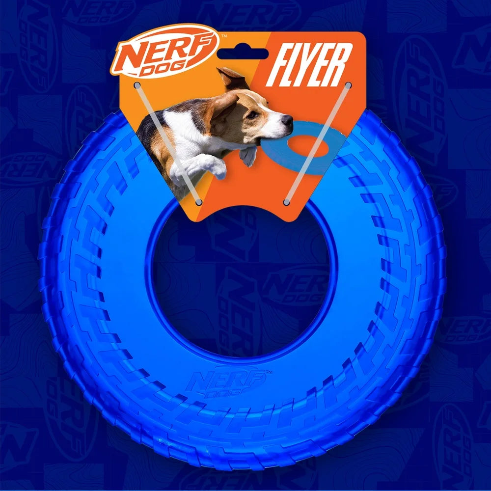 Durable 10 Inch TPR Flyer Dogs Lightweight Aerodynamic High Visibility Interactive Fetch Toy Floats on Water Chewable Portable