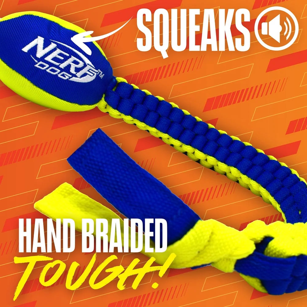 Durable Nylon Braided Chain Tug Dog Toy Waterproof Tough Chewing and Pulling Ideal Home Park Beach Play